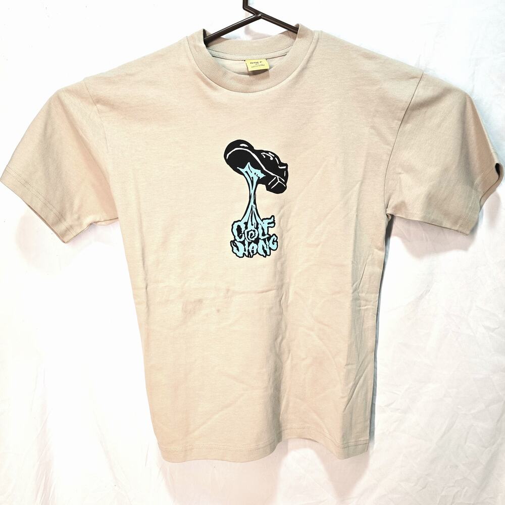 Golf Wang Logo Tee Tan – Tyler the Creator Streetwear Shirt (Size XS)